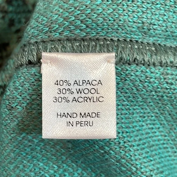 Alpaca Imports zip neck sweater size S - Picture 4 of 6